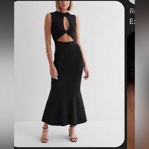 Reversible Twist Cutout Maxi Sweater Dress, Sz L, NWT